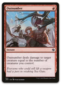 Outnumber #354 (NM) Jumpstart JMP Magic MTG - Image 1