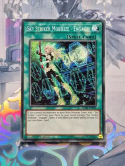BLHR-EN090 Sky Striker Mobilize - Engage! Secret Rare 1st Edition NM YuGiOh TCG - Image 1