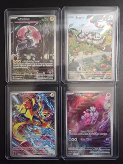 Pokemon Card Lot of Full Art Illustration Rare's Zeraora Starly Tinkatink & More - Image 1
