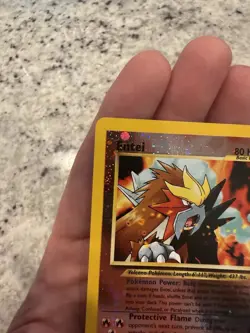 Pokemon Entei Card 34 Reverse Holographic Black Star Promo NM - Image 2