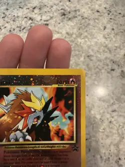 Pokemon Entei Card 34 Reverse Holographic Black Star Promo NM - Image 3