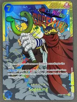 One Piece Card Sogeking OP03-122 SEC Pillars Of Strength English NM/M - Image 1