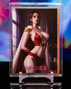 Boa Hancock One Piece Premium Green Foil lined Card Diary Blind LSP Waifu Doujin - Image 1