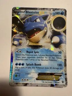 HP Blastoise EX 29/146 XY Base Set 2014 Holo Ultra Rare Pokemon card English - Image 1
