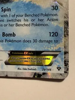 HP Blastoise EX 29/146 XY Base Set 2014 Holo Ultra Rare Pokemon card English - Image 2