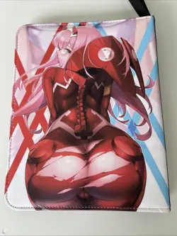 Raiden Shogun Zero Two Anime Waifu Trading Card 4 A6 Pockets Zipper Binder - Image 2