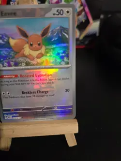 Pokemon Card Eevee (Poke Ball) #74 Prismatic Evolutions Holo English - Image 5