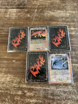 1995 White Wolf Inc. rage werewolf card game 7 foil lot rare Cards CCG Good Used - Image 2
