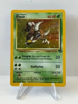 Pinsir 9/64 Pokemon Card TCG Jungle Unlimited Holo LP - Image 1