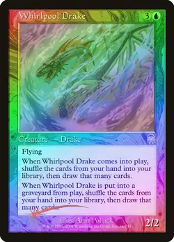 Whirlpool Drake FOIL Apocalypse PLD Blue Uncommon MAGIC MTG CARD ABUGames - Image 1