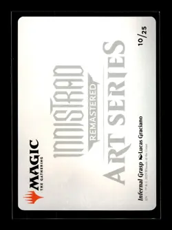 INFERNAL GRASP ART CARD Innistrad Remastered #10 AINR(NM+)(MTG) - Image 2