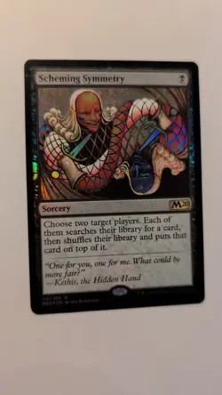 Scheming Symmetry Sorcery Card, Magic The Gathering, Core Set 2020, Foil, NM - Image 2