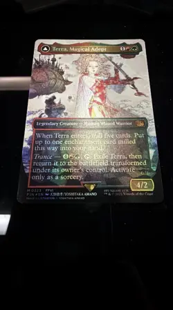 MTG Terra, Magical Adept (Borderless) Final Fantasy Foil NM Magic The Gathering - Image 1