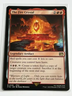 Fire Crystal 135 MTG Final Fantasy 2025 Mint - 9.0 + Non Foil Rare - Image 2