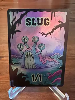 Wizard Of The Barge Magic The Gathering Slug 1/1 Foil Token Kickstarter - Image 1