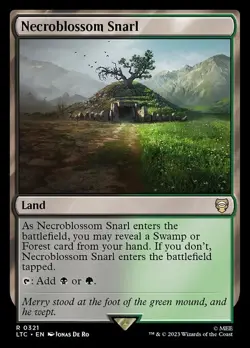 MTG - Necroblossom Snarl - Lord of the Rings Commander - Image 1