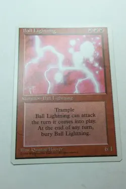 MTG Ball Lightning x1- -Fourth Edition-Lightly Played - Image 1