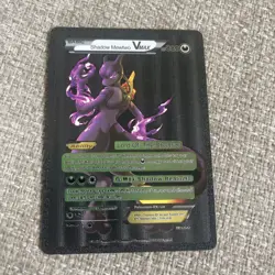 Pokemon Shadow Mewtwo Vmax Black Foil Fan Art Lord Of Shadow HP880 MINT💥 - Image 1