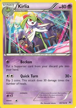 Pokemon TCG Breakthrough Kirlia Regular Uncommon 69/162 NM - Image 1