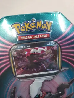 Pokemon TCG 2021 Knockout Tin Darkrai - 3 Booster Packs & Holo Promo New Sealed - Image 2