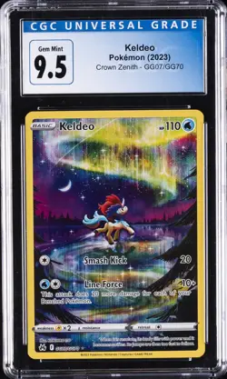 2023 POKEMON CROWN ZENITH #GG07/GG70 KELDEO CGC 9.5 - Image 1