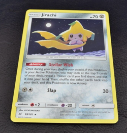 Pokemon TCG Team Up Jirachi Regular Rare 99/181 NM - Image 3