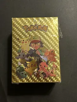 Pokemon Gold Foil TCG GX VMAX Card Box 110 PCS - Image 1