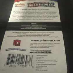 Pokemon Sword & Shield Battle Styles Booster Pack Charmander Foil Card and Boost - Image 3