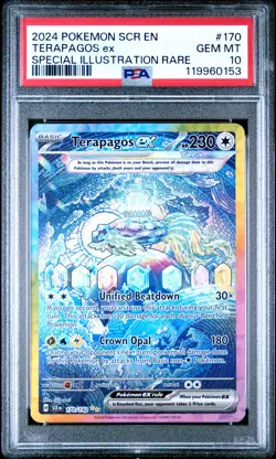 2024 POKEMON SCR EN-STELLAR CROWN SPECIAL ILLUSTRATION RARE TERAPAGOS EX PSA 10 - Image 1
