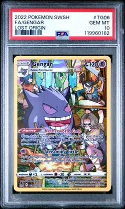 2022 POKEMON SWORD & SHIELD LOST ORIGIN #TG06 FULL ART/GENGAR PSA 10 - Image 1