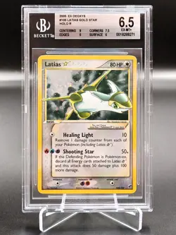 🍀Pokemon BGS 6.5 Latias Gold Star 105/107 ENGLISH Ex Deoxys graad psa🍀 - Image 1
