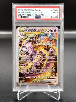 🍀Pokemon PSA 9 Mewtwo V ASTRO GG44/GG70 Zenit Regale ITALIANO bgs graad🍀 - Image 1