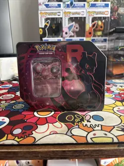 Pokemon TCG Team Rocket Mewtwo Destined Rivals Tin Brand New Factory Sealed - Image 1