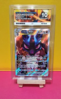ACE GEM MINT 10 - Lucario VSTAR - SWSH291 - CROWN ZENITH - Pokemon TCG - Image 1