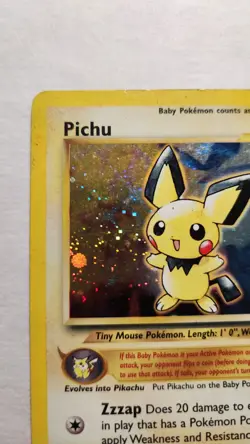 2000 Pichu 12/111 - Neo Genesis Baby Pokemon Holo Rare - Pokemon TCG - MP - Image 5