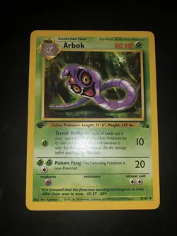 ARBOK UNCO - POKEMON 31/62 FOSSIL FIRST EDITION EXCELLENT US VERSION - Image 1
