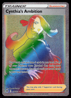 Cynthia's Ambition Secret Rainbow Rare 178/172 Pokemon Brilliant Stars NM - Image 1