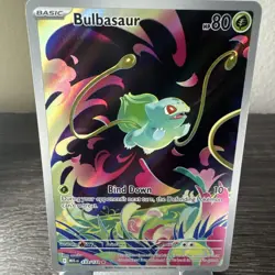 Bulbasaur 133/132 Illustration Rare Pokemon Mega Evolution NM NOT STAMPED - Image 1