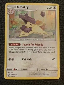 Pokemon Delcatty SM - Celestial Storm 121/168 HOLO NM - Image 1