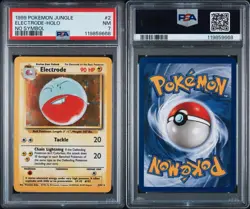 1999 Pokemon Jungle #2 Electrode Holo PSA 7 - Image 3