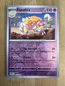 Pokemon TCG Espathra Scarlet & Violet Base Set 103/198 Reverse Holo Uncommon - Image 1