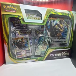 Pokemon Tcg Kleavor Vstar Special Collection Lost Origin Fusion Strike 4 Packs - Image 1