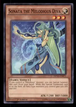 Yugioh Sonata the Melodious Diva #MP15-EN071 2015 Mega-Tins Mega Pack LP - Image 1