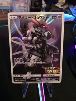 Pokemon Armored Mewtwo 365/SM-P Full Art MOVIE PROMO 2019 Japanese (NM-) - Image 1