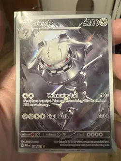 Pokemon Mega Evolution Steelix 150/132 Full Art Illustration Rare Card, NM - Image 1