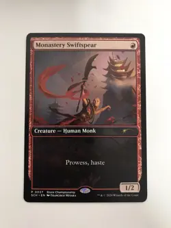 Monastery Swiftspear Promo Store Championship MTG Magic Card NM Near Mint SCH - Image 1