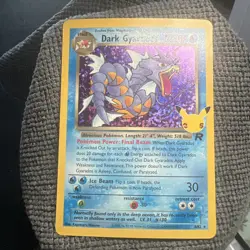 Pokemon TCG Dark Gyarados Holo Rare Card 8/82 25th Anniversary Celebrations - Image 1