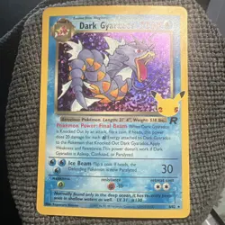 Pokemon TCG Dark Gyarados Holo Rare Card 8/82 25th Anniversary Celebrations - Image 3