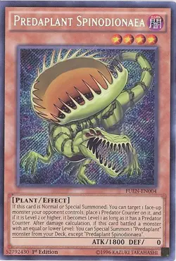 Yu-Gi-Oh Card - FUEN-EN004 - PREDAPLANT SPINODEIONAEA (secret rare holo) - NM/Mi - Image 1