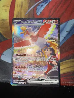 Pokemon Ethan’s Ho-oh EX Card - Golden Flames Ability & Shining Feathers - Image 2